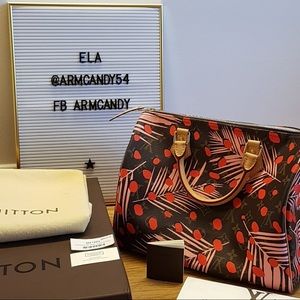 Louis Vuitton limited edition Stunning jungle dots speedy 30